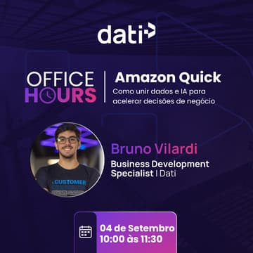 Cover Image for Office Hours Amazon Quick: como unir dados e IA para acelerar decisões de negócio