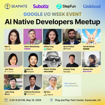 Cover Image for AI Native Developers Meetup @ Google I/O Week