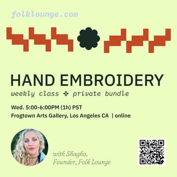 Cover Image for Hand Embroidery, Individual Class ✥ Private Bundle