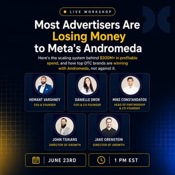Cover Image for Here's the scaling system behind $200M+ in profitable spend, and how top DTC brands are winning with Andromeda, not against it.