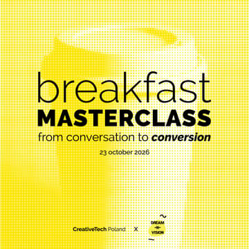 Cover Image for Śniadanie CreativeTech Masterclass: Jak rozmawiać z klientem, żeby nie skończyło się na „proszę przesłać ofertę na maila”?