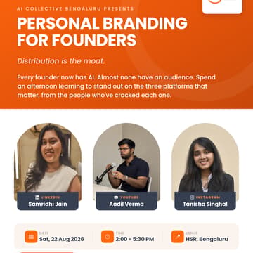 Cover Image for Founder Brand Lab: Personal Branding Workshop for Founders (w/ The AI Collective)