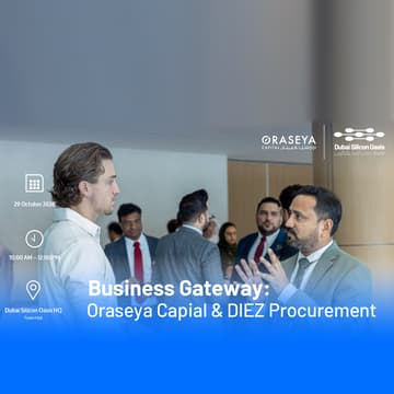 Cover Image for Dubai Silicon Oasis Business Gateway: Oraseya Capial & DIEZ Procurement