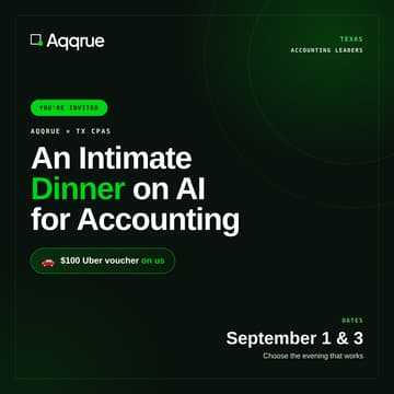 Cover Image for Aqqrue x TX CPAs: An Intimate Dinner