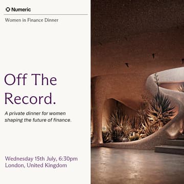 Cover Image for Off the Record: Women in Finance Dinner