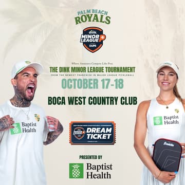 Cover Image for The Dink Minor League Pickleball - MLP Palm Beach Royals @ Boca West