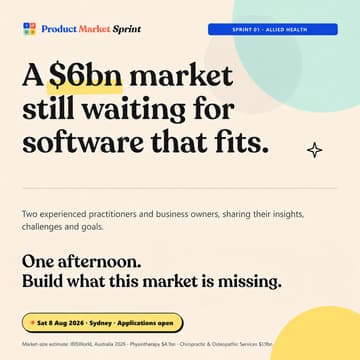 Cover Image for Product Market Sprint 01 - Allied Health