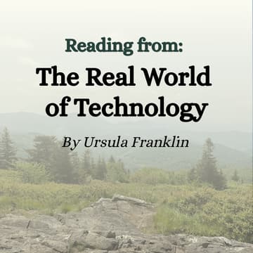 Cover Image for Reading Group: The Real World of Technology