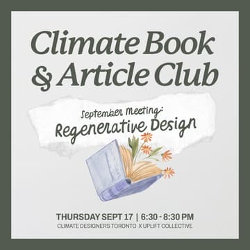 Cover Image for Climate Book & Article Club: Regenerative Design
