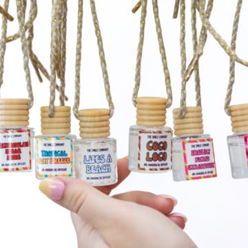 Cover Image for DIY car diffuser by THE SMILE CO CANDLES with GOOD DAYS CLUB shrinky dink charms!