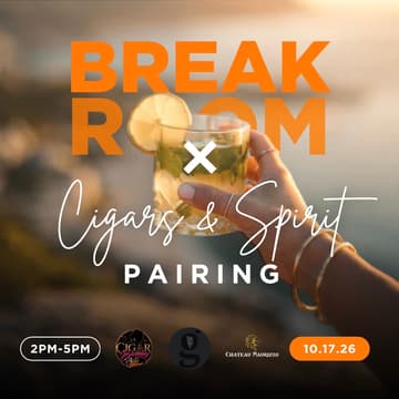 Cover Image for The Break Room: Cigar & Spirits Pairing
