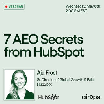 Cover Image for 7 Fascinating AEO Secrets from Hubspot Research with Aja Frost