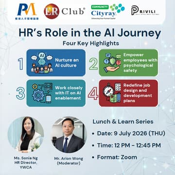 Cover Image for AI in Action (Lunch and Learn Series) : HR's Role in AI Journey