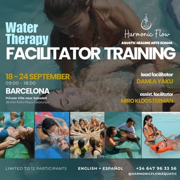 Cover Image for Water Therapy Facilitator Training | Barcelona. HARMONIC FLOW AQUATIC HEALING ARTS