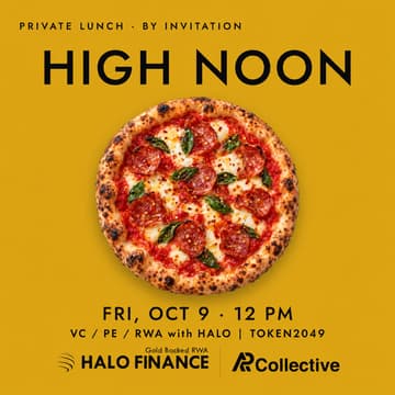 Cover Image for HIGH NOON · VC / PE / RWA- HALO @TOKEN2049