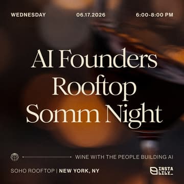 Cover Image for NYC AI Founders Rooftop Somm Night