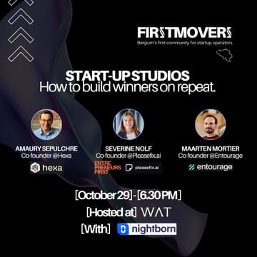 Cover Image for FirstMovers | Startup Studios: How to build winners on repeat