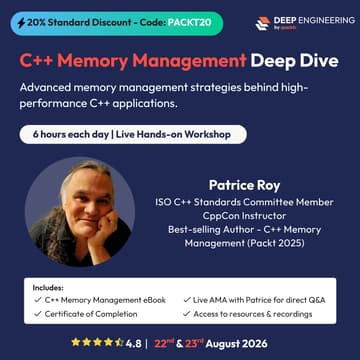Cover Image for C++ Memory Management Deep Dive