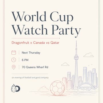 Cover Image for WC Watch Party (CAN vs QAT)