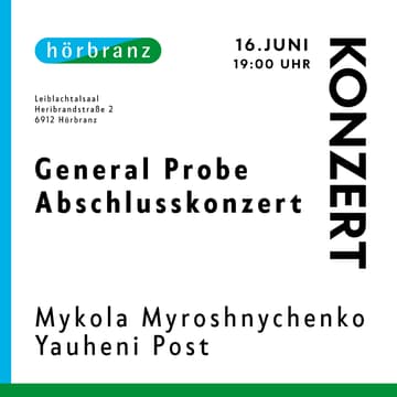 Cover Image for General Probe | Abschlusskonzert von Mykola Myroshnychenko