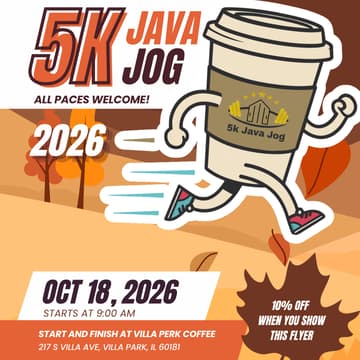 Cover Image for JAVA JOG 5K • 222 FIT