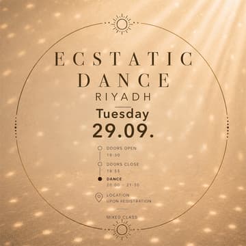Cover Image for Ecstatic Dance Riyadh 29.09. (deep)