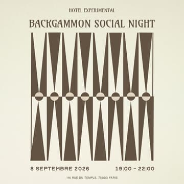 Cover Image for Backgammon Social x Experimental Marais