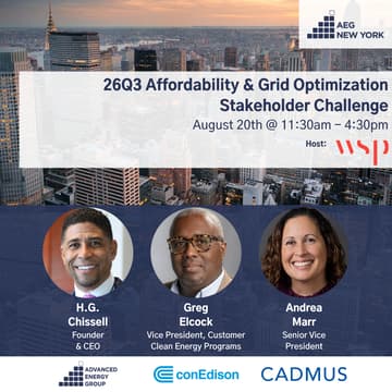 Cover Image for AEG New York 26Q3 Stakeholder Challenge: Affordability & Grid Optimization