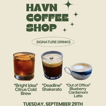 Cover Image for HAVN Coffee Shop Pop Up