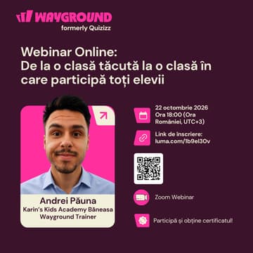 Cover Image for Webinar #7 De la o clasă tăcută la o clasă în care participă toți elevii