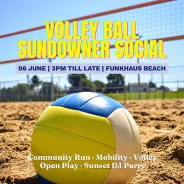 Cover Image for Volleyball Sundowner Social: Run, Move, Play | The A Society x Lymca