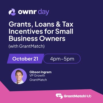 Cover Image for Grants, Loans & Tax Incentives for Small Business Owners with GrantMatch