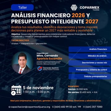 Cover Image for Taller-Análisis Financiero 2027 y Presupuesto Inteligente 2027