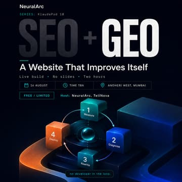 Cover Image for SEO + GEO — A Website That Improves Itself : KlaudePod 9