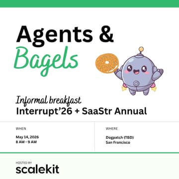 Cover Image for Agents & Bagels: Interrupt'26 + SaaStr Breakfast