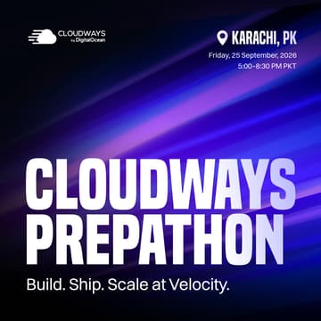 Cover Image for Cloudways Prepathon - Karachi in-person 2026