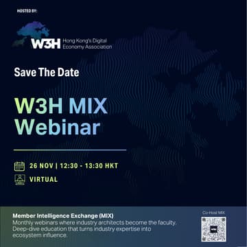 Cover Image for W3H MIX Webinar — November 2026 Edition (details coming soon!)