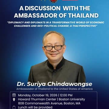 Cover Image for A Discussion with the Thai Ambassador