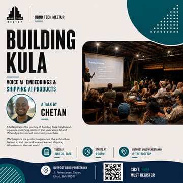 Cover Image for Ubud Tech Meetup: Building Kula