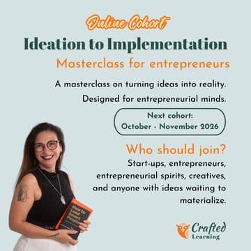 Cover Image for Ideation to Implementation: Masterclass for Entrepreneurs