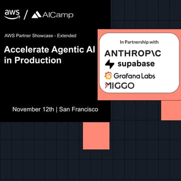Cover Image for [SF] AWS Partner Showcase Extended with Anthropic, Grafana, Supabase, Miggo