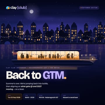 Cover Image for Clay in Amsterdam: Back to GTM