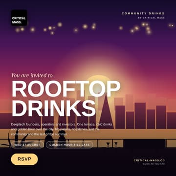 Cover Image for Summer Deeptech Drinks