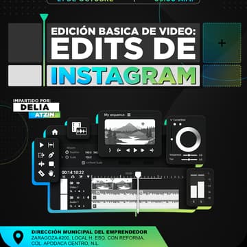 Cover Image for EDICIÓN BÁSICA DE VIDEO: EDITS DE INSTAGRAM (PRESENCIAL)