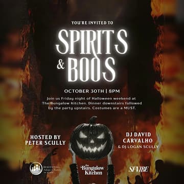 Cover Image for Spirits & Boos at Bungalow (Adopt A Family of Marin Fundraiser)