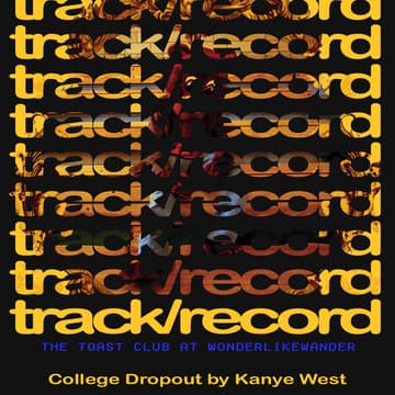 Cover Image for THE COLLEGE DROPOUT w/ track/record