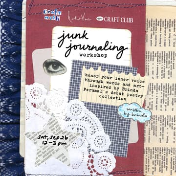 Cover Image for junk journaling w/ @writtenbybrinda & @nyccraftclub