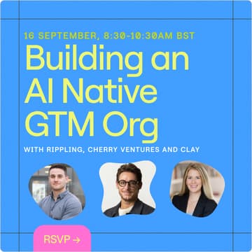 Cover Image for Building an AI-Native GTM Org with Rippling, Clay and Cherry Ventures