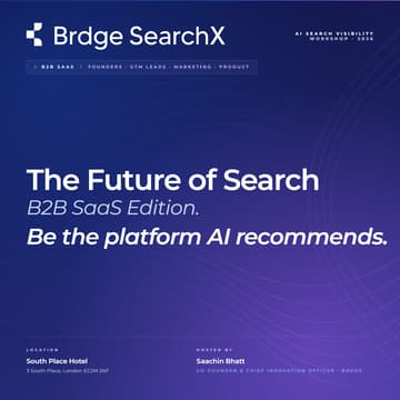 Cover Image for Brdge | SearchX – The New Search Playbook: SaaS Edition