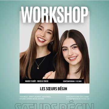 Cover Image for Soeurs Bégin - Workshop Contemporain - 9-12 ans